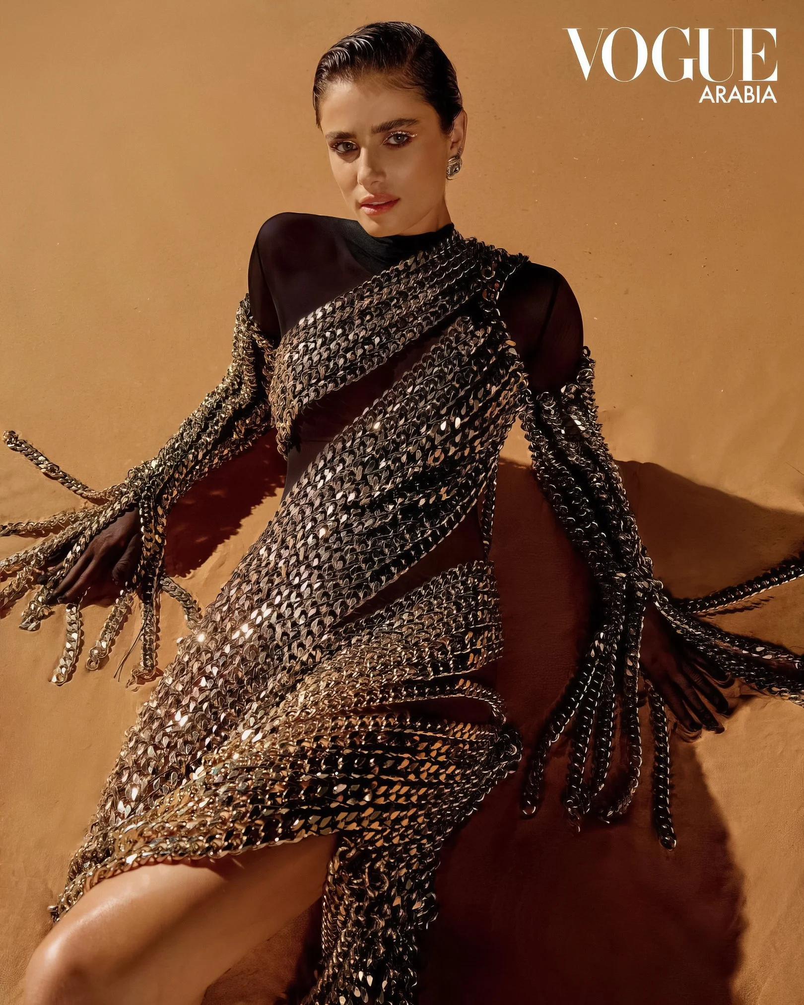 Taylor Hill in Vogue Arabia's Honoring UAE's Golden Jubilee